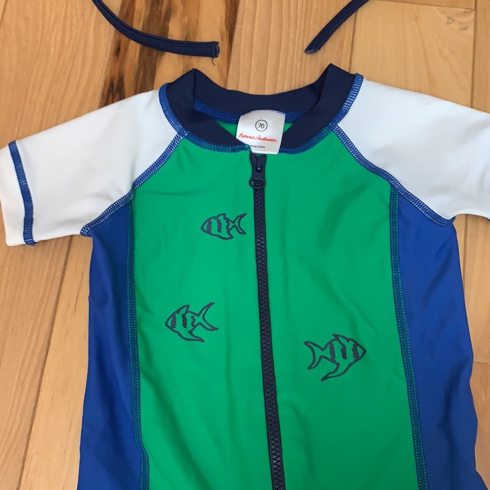 Hanna Andersson boys’ swim suit and sunhat